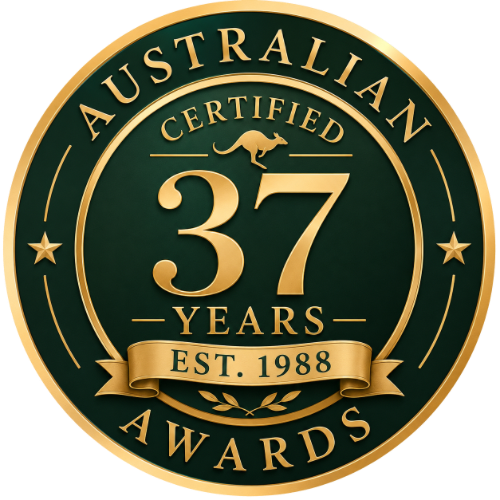 Australian Certified — 37 years, established 1988